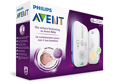 Philips Avent SCD501/00 - Vigilabebés digital con tecnología DECT con luz nocturna, alcance hasta 300 m