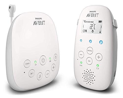 Philips Avent SCD713/00 - Vigilabebes con privacidad y seguridad DECT, luz nocturna