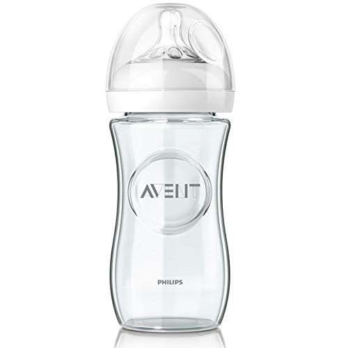 Philips Avent SCF053/17 - Biberón natural de cristal, 240 ml