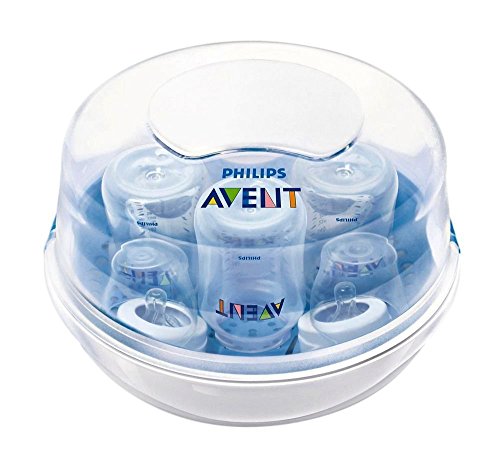 Philips AVENT SCF271/20 - Esterilizador a vapor para microondas, que esteriliza hasta seis biberones en dos minutos