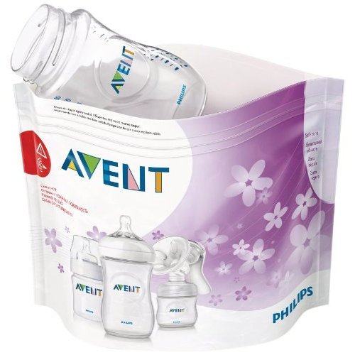 Philips Avent SCF297/05 - Bolsas esterilizadoras a vapor para microondas, 5 bolsas para microondas en cada paquete