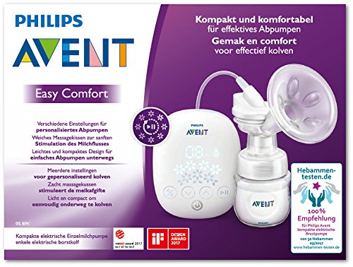 Philips AVENT scf301/02 eléctrica compacta de leche Bomba con naturnah de botella