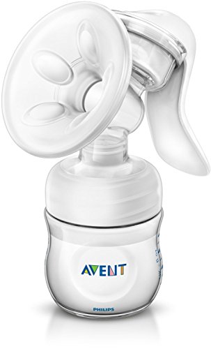 Philips Avent SCF330/20 - Sacaleches, extractor de leche manual, con cojín masajeador, incluye biberón