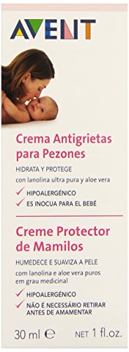 Philips Avent SCF504/30 - Crema antigrietas para pezones 30ml adecuadas para bebes, hidrata y suaviza los pezones secos o sensibles