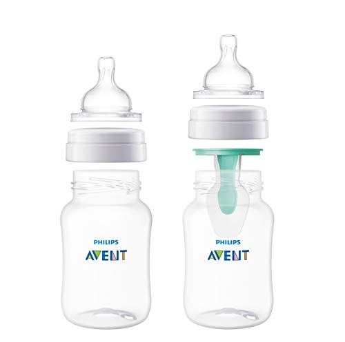 Philips Avent SCF634/27 - Tetina de silicona anti-cólicos con flujo rápido, 6m+