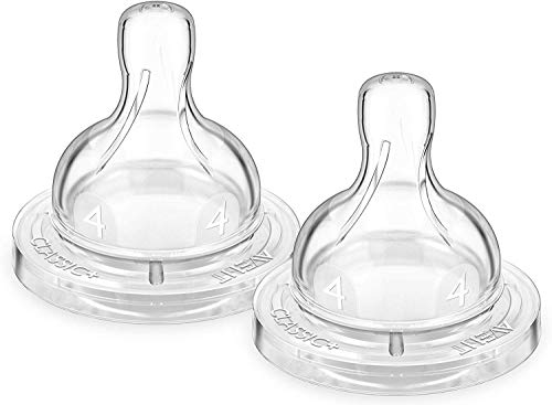 Philips Avent SCF634/27 - Tetina de silicona anti-cólicos con flujo rápido, 6m+