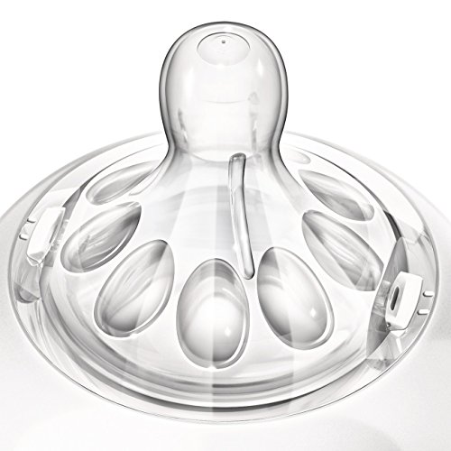 Philips Avent SCF651/27 - Tetina Natural con flujo de recién nacido con 1 agujero, 0m+ (pack con 2 unidades)