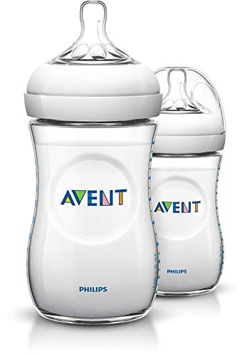 Philips Avent SCF693/27 - Pack de 2 biberones, tetina suave y flexible, anticólicos, PP 0% BPA, 260 ml, color transparente