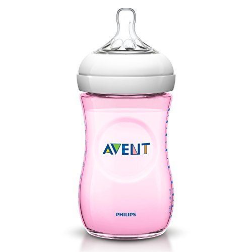 Philips Avent SCF694/17 - Biberón, tetina suave y flexible, anticólicos, PP 0% BPA, 260 ml, color rosa