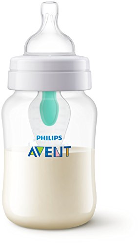 Philips Avent Scf813/14 - Biberón Anti Cólicos con Sistema Patentado Airfree, 260 Ml, Silicona, Transparente