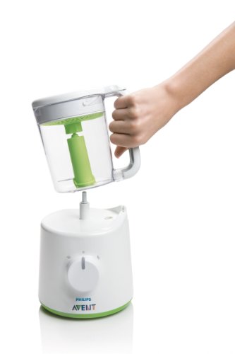 Philips Avent SCF870/20 - Procesador de alimentos para bebés 2 en 1, color blanco y verde