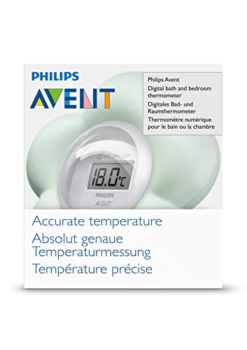 Philips Avent SCH480/00 - Termómetro para habitación y baño, resistente al agua y flota para baños cómodos, color verde