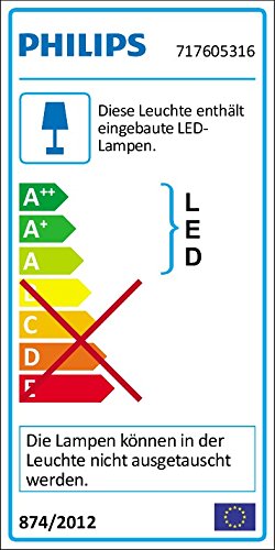 Philips Lighting 717605316 Plafón, 5 W, Naranja