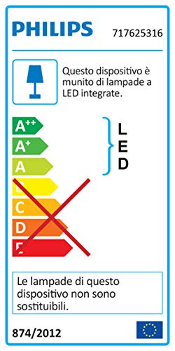 Philips Lighting 717625316 Lámpara de techo, 4.5 W, Naranja