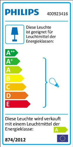 Philips Lighting Lunardo Colgante E27, 50 W, Amarillo