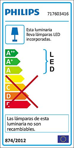 Philips Lighting Plafón 717603416, Naranja