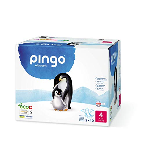 Pingo Pañales 7-18 Kg, Talla 4, Pack de 80