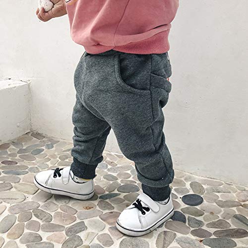 PinkLu Pantalones Harem De NiñOs TiburóN Gran Lengua Pantalones Bebé NiñOs NiñAs Dibujos Animados TiburóN Lengua Harem (12~18 meses/85-90cm, Gris)