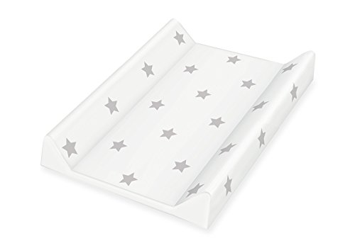 Pinolino 72022 – 8 Colchón cambiador con, pantalla, Dessin 'Estrellas', gris