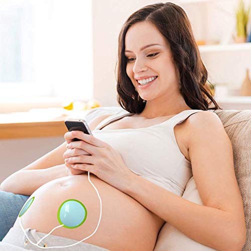 Pixie Tunes Sistema de bocinas Baby Bump para reproducir sonido, música y hablar con su bebé en el útero desde cualquier teléfono móvil, tableta y dispositivo de audio portátil. Blanco