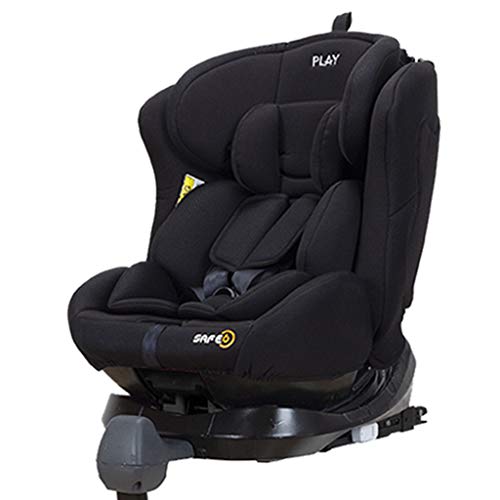 Play Safe 6 - Silla de Coche, Grupo 0 1 2 3, Unisex, Negro