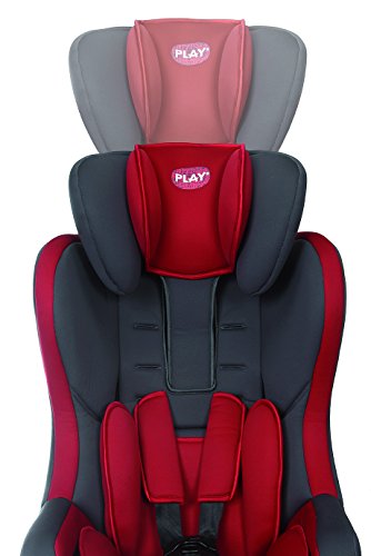 Play Safe Fix - Silla de coche, grupo 1/2/3, color gris y rojo