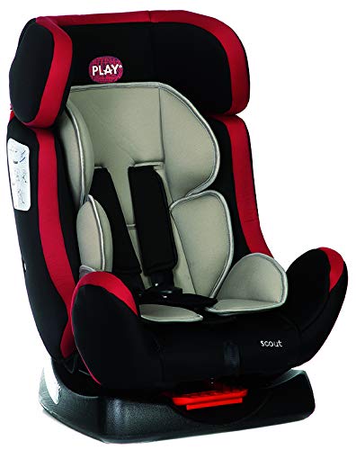 Play Scout, Silla de coche grupo 0+/1/2, rojo/negro