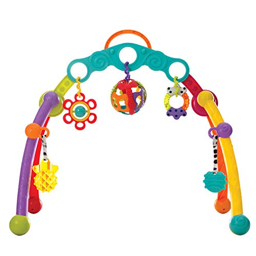 Playgro Arco de Actividades, Con Juguetes Desmontables, Desde el Nacimiento, Junyju Fold and Go Activitiy Playgym, Multicolor, 40173