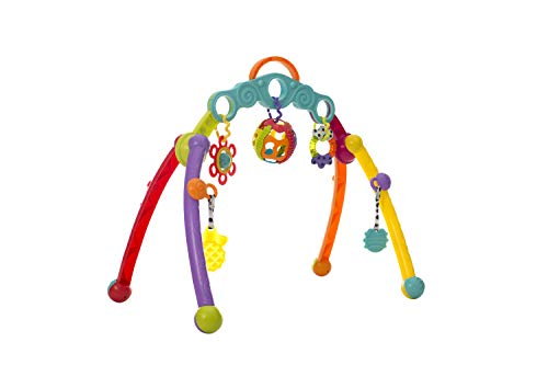 Playgro Arco de Actividades, Con Juguetes Desmontables, Desde el Nacimiento, Junyju Fold and Go Activitiy Playgym, Multicolor, 40173