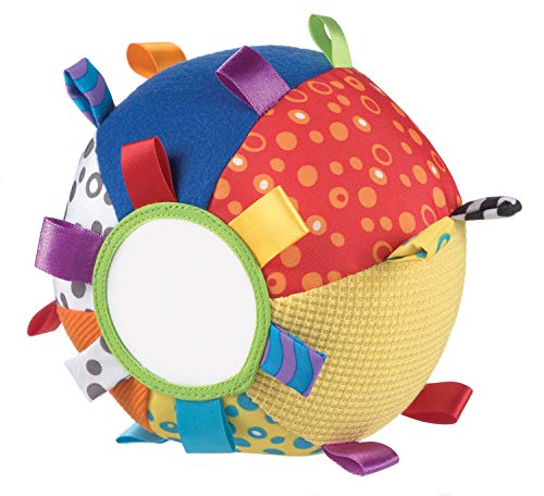 Playgro Mi Primera Pelota de Peluche, Juguete de Actividades, Desde los 3 Meses, Loopy Loops, Multicolor, 40079