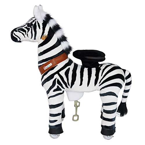 'Pony Cycle® Shop Original Marty Zebra, Pony Sobre Ruedas fahrendes Caballo balancín y Peluche para su Hijo pequeño N3012