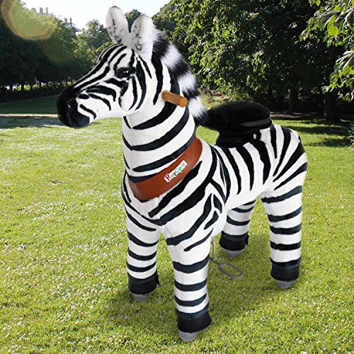 'Pony Cycle® Shop Original Marty Zebra, Pony Sobre Ruedas fahrendes Caballo balancín y Peluche para su Hijo pequeño N3012