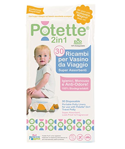 pottette Plus 2 in1 ricambi30 rodillos biodegradables