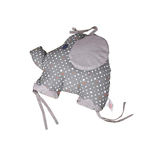 protector cuna,Creativo Baby Algodón Cot Liner Bumper, Adorable forma de elefante Polka Dot Star Crib Bed Bumper para Niños Pequeños - 6 piezas