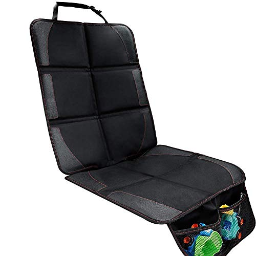 Protector de Asiento de Coche Premium Cubierta Asiento Trasero para Silla de Bebé Compatible con ISOFIX Asiento Funda Universal y Impermeable Protegida Asientos contra Daños/Polvos/Líquidos/Pelos