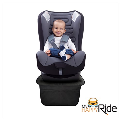 Protector de Asientos Automotrices (Material Premium Royal Oxford) - Isofix – Protege la Tapicería de los Asientos Infantiles – Resistente al Agua, Acolchado, con Bolsillos de Almacenamiento