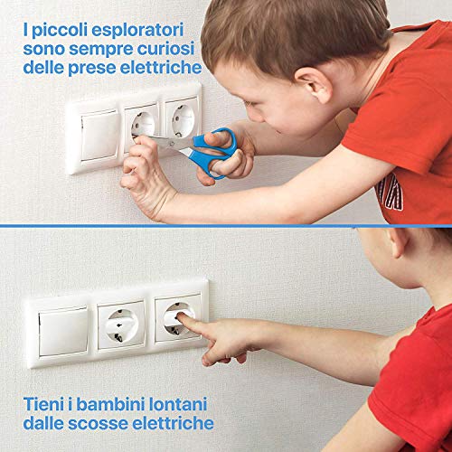 PUCICO Protector Enchufes para Bebes - 14 piezas + 2 llaves - Kit Seguridad Bebe Tapa Enchufes Proteccion para Niño Niña - Seguridad Anti Electricidad Proteccion Bebes Casa Cosas para Bebes Infantil