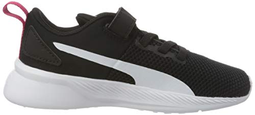 PUMA Flyer Runner V INF, Zapatillas Unisex niños, Negro Black White/Castlerock/Bright Rose, 24 EU