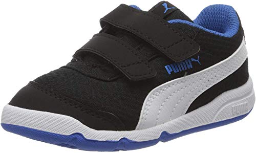 PUMA STEPFLEEX 2 Mesh VE V INF, Zapatillas Unisex niños, Negro Black White/Palace Blue, 22 EU