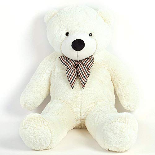 QIANGUANG Almohada Gigante Oso de Peluche Oso de Peluche Grande de Blanco 90cm