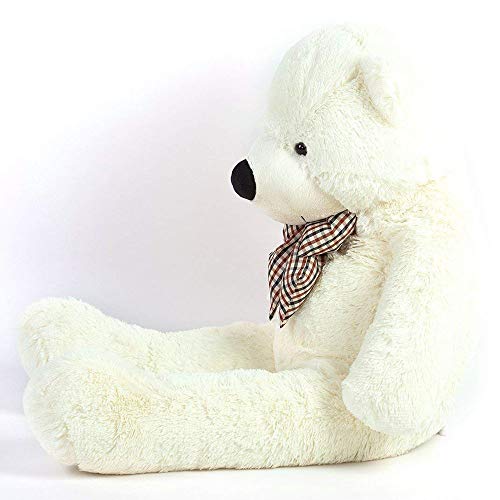 QIANGUANG Almohada Gigante Oso de Peluche Oso de Peluche Grande de Blanco 90cm