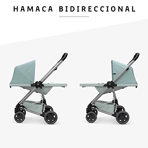 Quinny ZAPP FLEX PLUS 'Frost on Grey' - Cochecito urbano, flexible y ultracompacto, asiento reclinable bidireccional, de 6 meses a 3.5 años, color gris