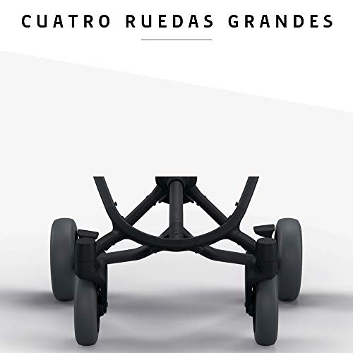 Quinny ZAPP FLEX PLUS 'Graphite on Grey' - Cochecito urbano, flexible y ultracompacto, asiento reclinable bidireccional, de 6 meses a 3.5 años, grafito y gris