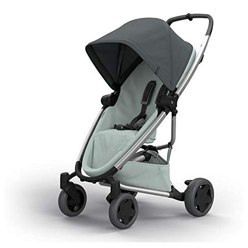 Quinny ZAPP FLEX PLUS 'Graphite on Grey' - Cochecito urbano, flexible y ultracompacto, asiento reclinable bidireccional, de 6 meses a 3.5 años, grafito y gris