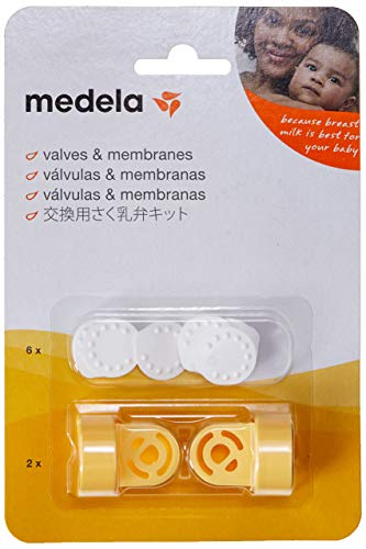 Recambio de válvulas y membranas para sacaleches Medela