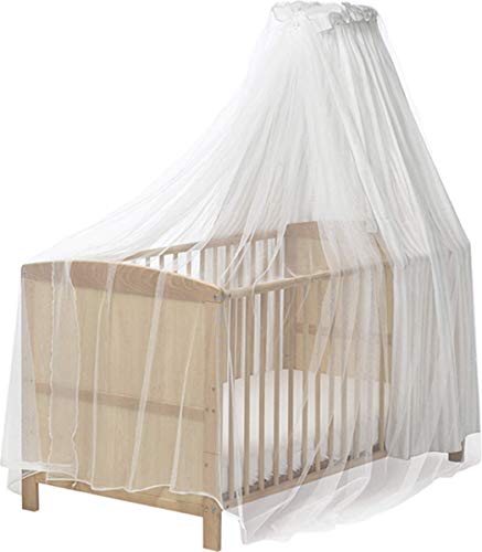 ReproducirShoes 601.003 mosquitera, mosquitero para las cunas, cama con dosel, blanco