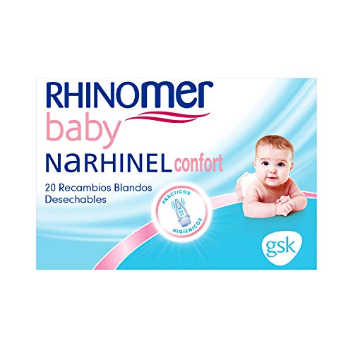 Rhinomer Baby - Recambios blandos desechables para Narhinel Confort aspirador nasal - 20 unidades