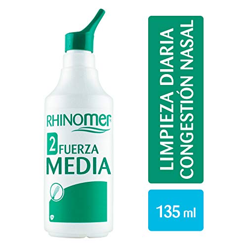 Rhinomer - Spray nasal 100% agua de mar, fuerza media 2, para adultos y niños a partir de 2 años - 135 ml