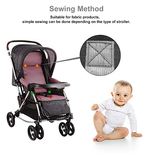 RMENOOR - Cinturón de seguridad para bebé, arnés de 5 puntos, arnés universal para silla alta, correa de seguridad para bebé, arnés ajustable para silla alta, cochecito para niños (gris)