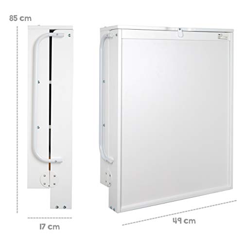 roba 212015WEV230 - Estante cambiador de pared con cambiador, diseño moderno, color blanco